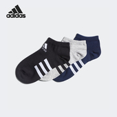 阿迪达斯正品 2025新款 儿童弹力经典 Adidas 运动短袜三双装 FM2337