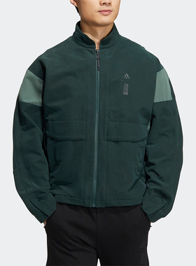 Adidas/阿迪达斯正品秋新款男子健身保暖运动休闲舒适外套 HM5173