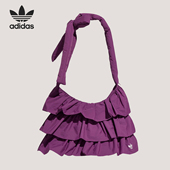 经典 三叶草女士双层荷叶边时尚 单肩包IA8912 阿迪达斯正品 Adidas