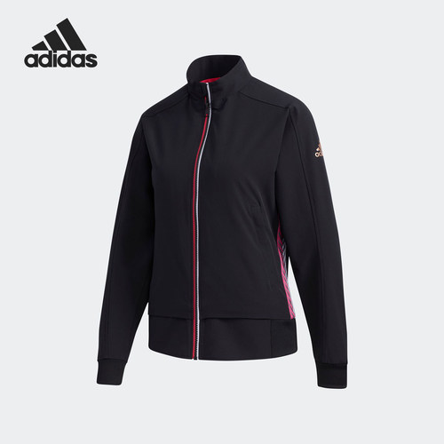 Adidas/阿迪达斯正品2025女士立领简约休闲拉链外套FS3801