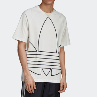 新款 Adidas 阿迪达斯正品 当季 GE6230 三叶草男子运动型格T恤