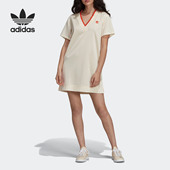 连衣裙 Adidas 女子三叶草运动短袖 夏季 DU8166 阿迪达斯正品