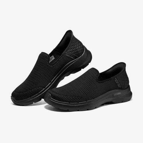 Skechers/斯凯奇正品GO WALK透气男子健步一脚蹬运动休闲鞋
