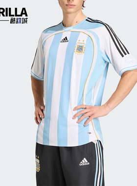 Adidas/阿迪达斯正品夏季男士透气复古经典足球柔软短袖T恤KF0322