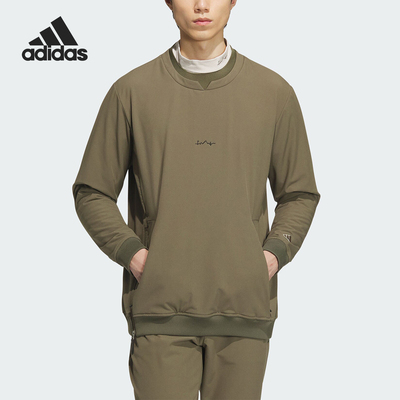 Adidas/阿迪达斯正品高尔夫男士梭织运动圆领套头衫IA2621