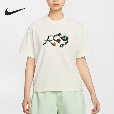 Nike/耐克正品2025夏季款女士运动宽松日常休闲短袖IB7340-110