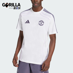 Adidas/阿迪达斯正品MANCHESTER男士透气足球运动圆领短袖JN2820