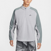 耐克正品 新款 男士 Nike 运动拉链立领抓绒T恤FV9964 078