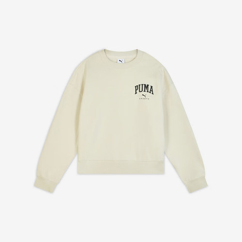 Puma/彪马正品2025冬季款女士针织休闲圆领长袖运动卫衣692905-87