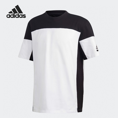 阿迪达斯夏季男子运动休闲短袖