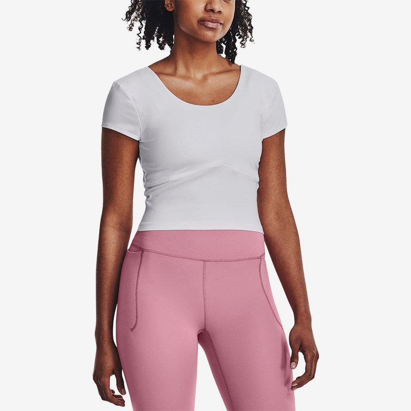 UA/安德玛正品Meridian SS Fitted女士时尚短袖T恤1379156-100