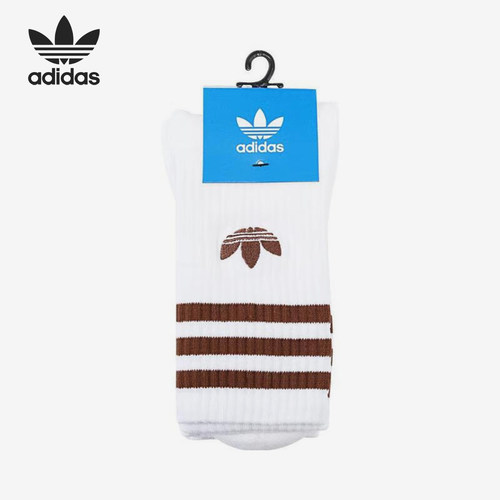 Adidas/阿迪达斯正品三叶草男女简约透气袜子三双装JP1278