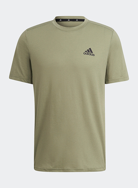 Adidas/阿迪达斯正品新款男士运动健身针织圆领短袖T恤H58973