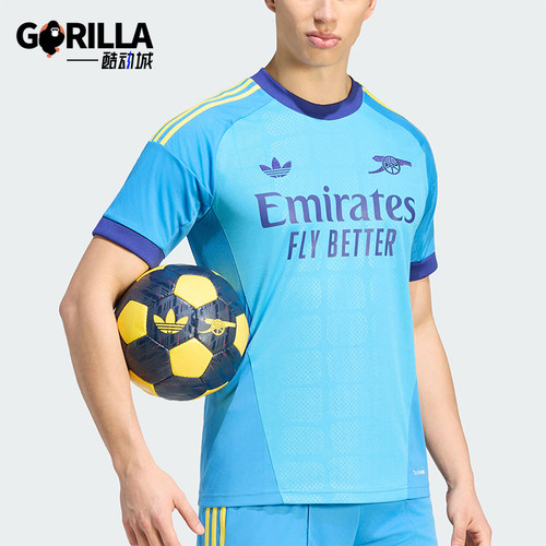 Adidas/阿迪达斯正品三叶草男士套头足球短袖运动T恤KB9966