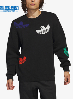 Adidas/阿迪达斯正品SHMOO KNIT SWTR情侣运动圆领卫衣IC1879