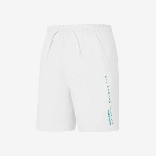 Skechers/斯凯奇正品夏季款儿童印花系带松紧梭织短裤P225K075
