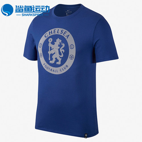 Nike/耐克正品足球切尔西队徽短袖T恤新款经典短袖T恤91206-495