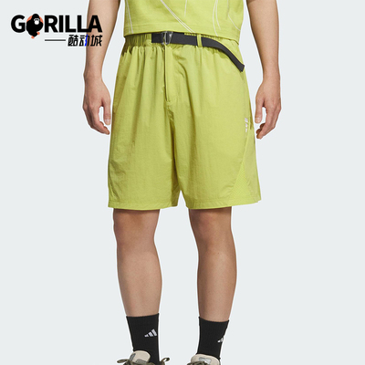 Adidas/阿迪达斯正品2025夏季款男士宽松户外经典休闲短裤KC9817