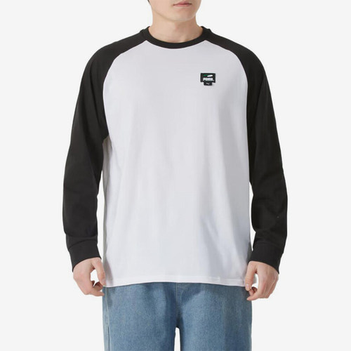 Puma/彪马正品春季新款男女运动休闲圆领长袖T恤631251-02