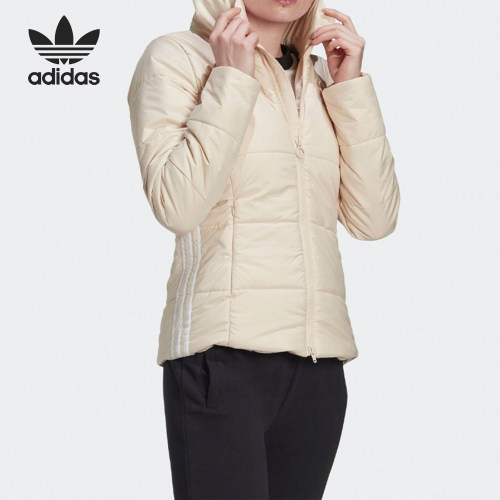 Adidas/阿迪达斯正品三叶草女士保暖休闲连帽运动棉服GD2509