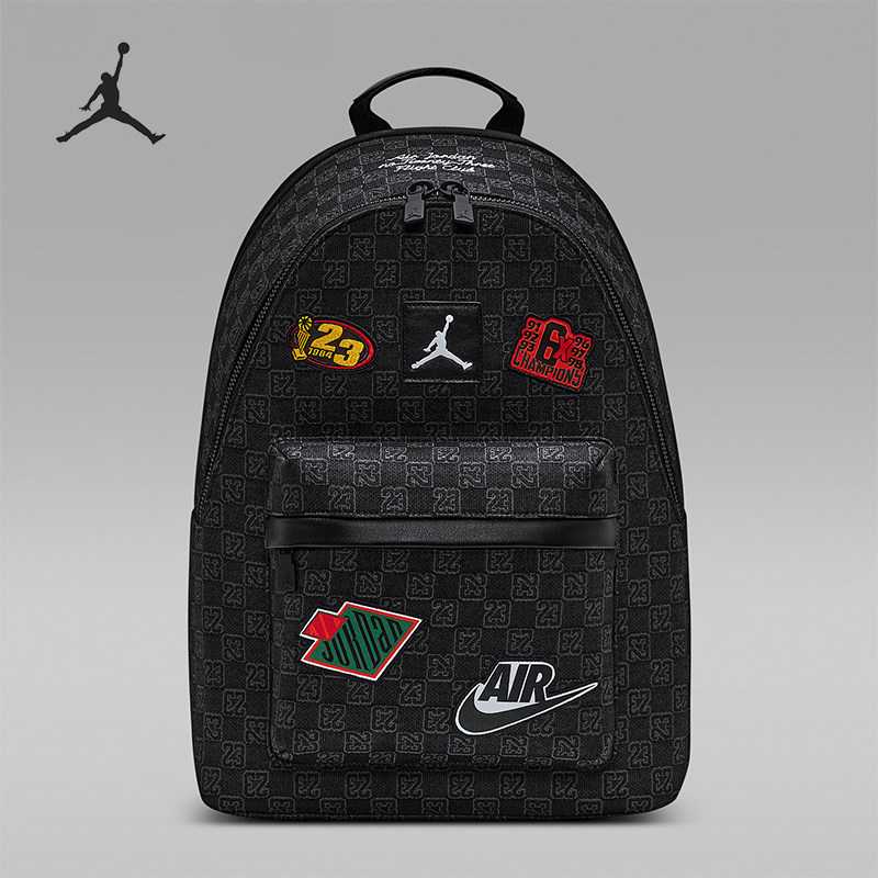 Nike/耐克正品JORDANMonogram新款男黑色经典双肩背包IQ3202-010