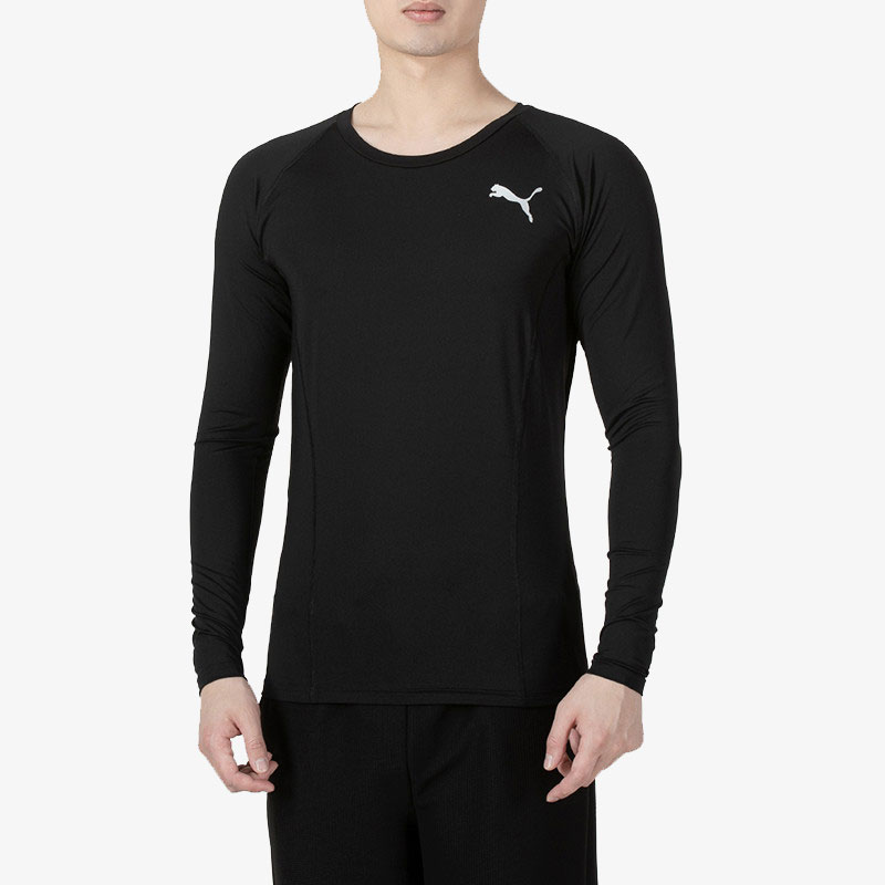 Puma/彪马正品当季新款男子休闲舒适透气长袖T恤522079-01