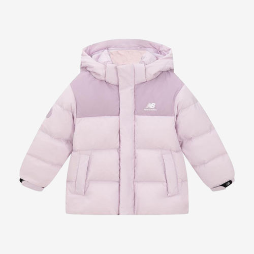 New Balance新百伦正品儿童拼接拉链连帽羽绒服7PD45013-LPU