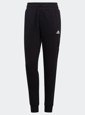 Adidas/阿迪达斯正品女子舒适跑步训练系带松紧腰运动长裤GL1372