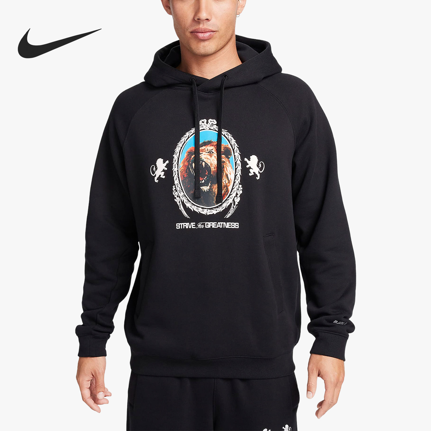 Nike/耐克官方正品詹姆斯男士图案运动印花针织卫衣FB7124-010,运动服/休闲服装,运动卫衣/套头衫,淘宝优惠券,粉丝福利购,淘宝优惠卷