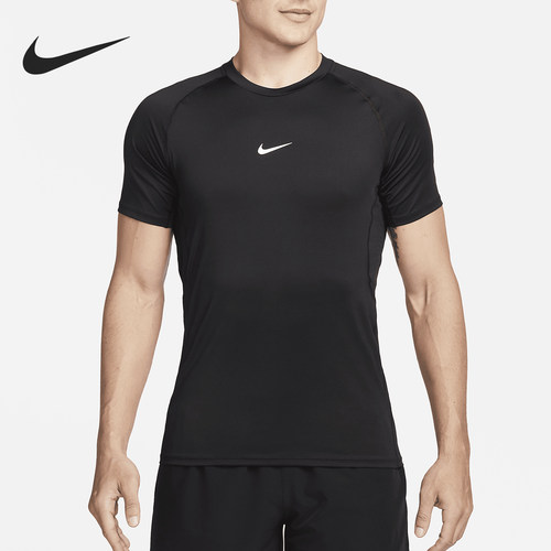 Nike/耐克正品Pro男士经典复古运动圆领短袖T恤FB7929-010