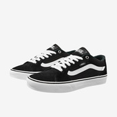 男女反毛皮耐磨休闲运动低帮板鞋 Vans 范斯Faulkner经典 VN000SJV