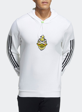 Adidas/阿迪达斯正品新款男女运动休闲连帽卫衣套头衫H43798