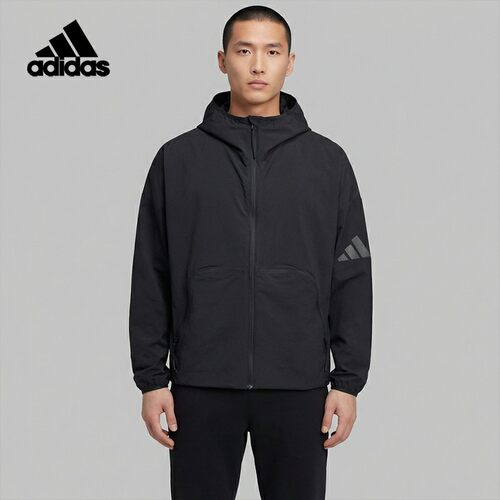 Adidas/阿迪达斯正品MYSHELTER男士梭织连帽运动外套JM3936
