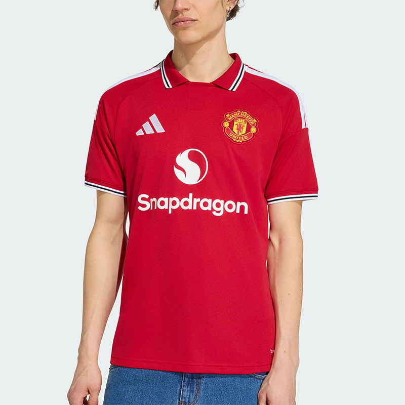 Adidas/阿迪达斯正品曼联主场球迷版男经典足球运动短袖T恤KA6871