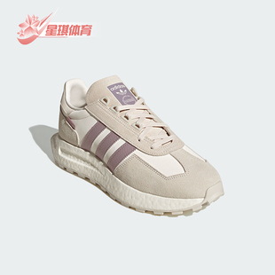JQ0008 三叶草女士运动低帮系带休闲鞋 Adidas 阿迪达斯正品