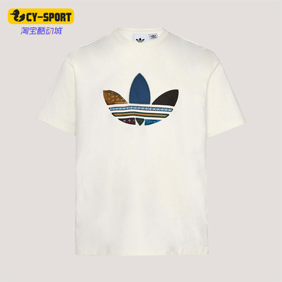 Adidas/阿迪达斯正品三叶草男士运动松弛感宽松轻盈短袖T恤KW5670