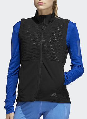 Adidas/阿迪达斯正品休闲透气新款女士拉链运动修身马甲DW5844
