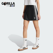 半身裙JD0281 三叶草女士运动三条纹透气经典 Adidas 阿迪达斯正品