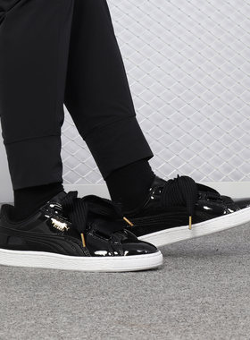 Puma/彪马正品 Basket Heart Patent Wn's 女子休闲板鞋363073-21