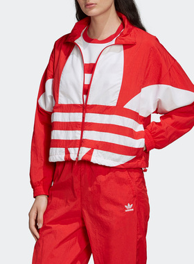 Adidas/阿迪达斯正品三叶草 LRG LOGO TT女子运动休闲外套 FM2585