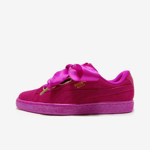 PUMA彪马正品Suede 系列 Heart Satin男女低帮休闲板鞋362714-01