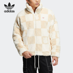 三叶草男女宽松休闲运动夹克外套HZ9022 Adidas 阿迪达斯官方正品