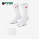 耐克正品 2026年男女同款 针织透气运动袜三双装 Nike SX7676 938