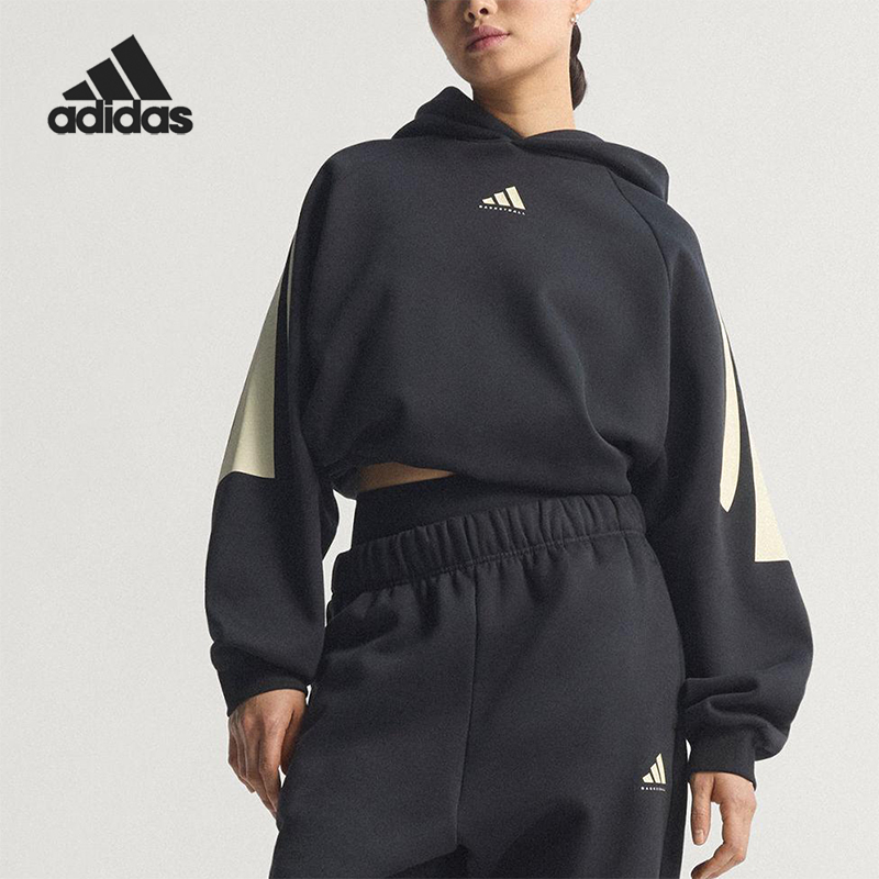 Adidas/阿迪达斯正品2025秋季款男女日常运动连帽套头卫衣JZ7914