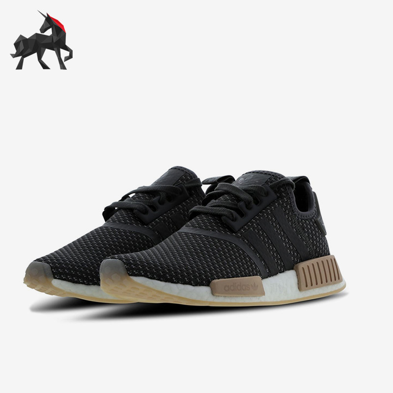 Adidas/阿迪达斯正品NMDR1女低帮复古网面经典跑步运动鞋BB9091
