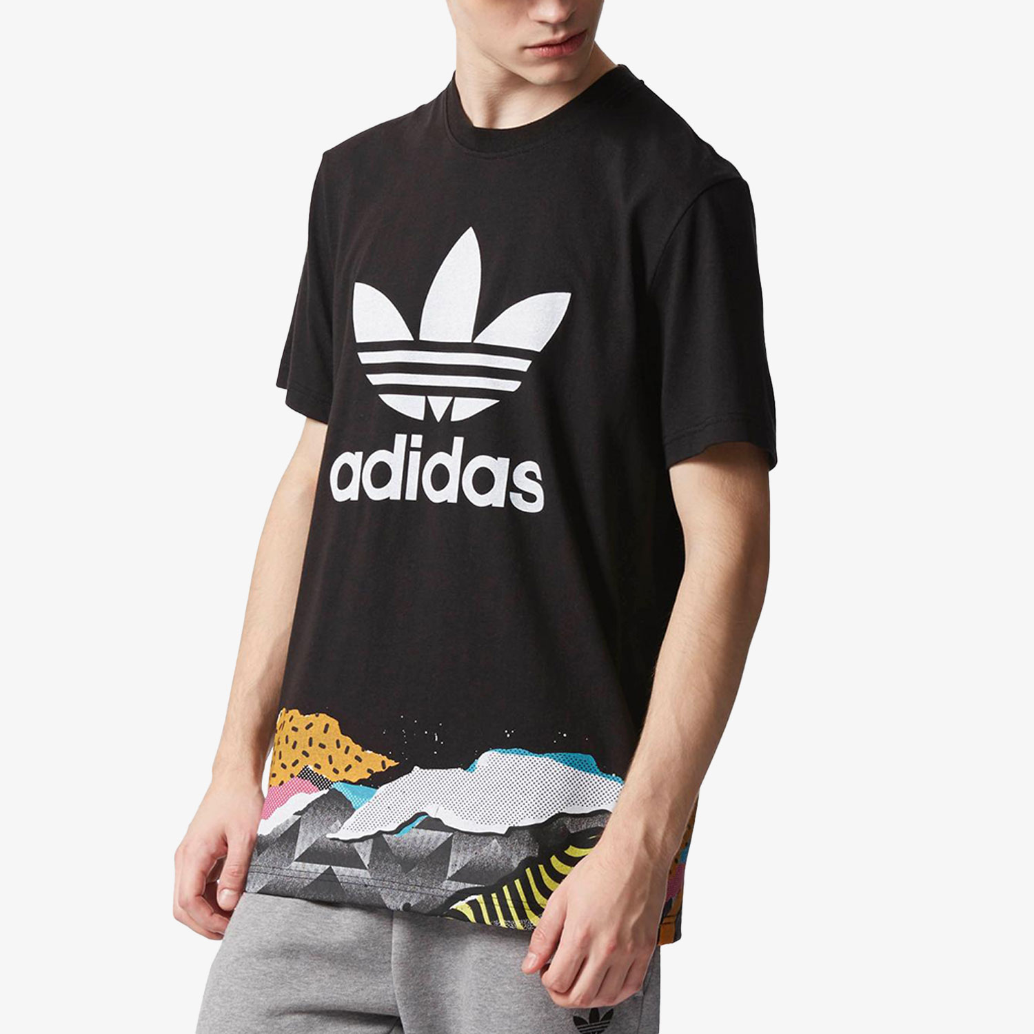 三叶草男子休闲短袖t恤