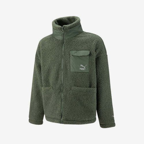 Puma/彪马正品当季新款情侣款仿羊羔绒立领拉链外套539570-64