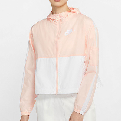 耐克春季新款女休闲连帽夹克外套