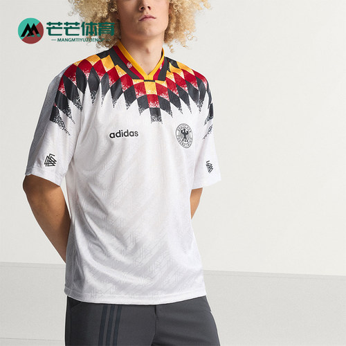 Adidas/阿迪达斯正品夏季款男士刺绣复古休闲短袖T恤JN3705