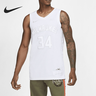 Nike/耐克正品密尔沃基雄鹿队 MVP NBA 男子球衣 字母哥 CT4209